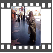 Marilyn Monroe Look Alike on the Hollywood Walk of Fame